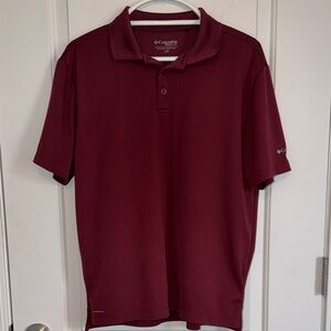 Columbia Men's Burgundy Polo Shirt